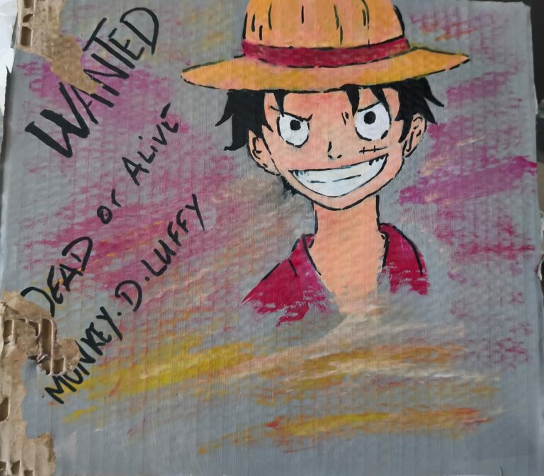 Mon Œuvre One Piece sur Carton