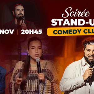 Soirée Stand-up - Comedy club // samedi, 08 novembre 2025, 20:45