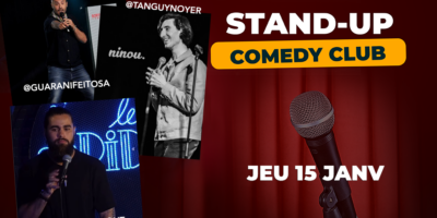Soirée Stand-up - Comedy club // jeudi, 15 janvier 2026, 19:30
