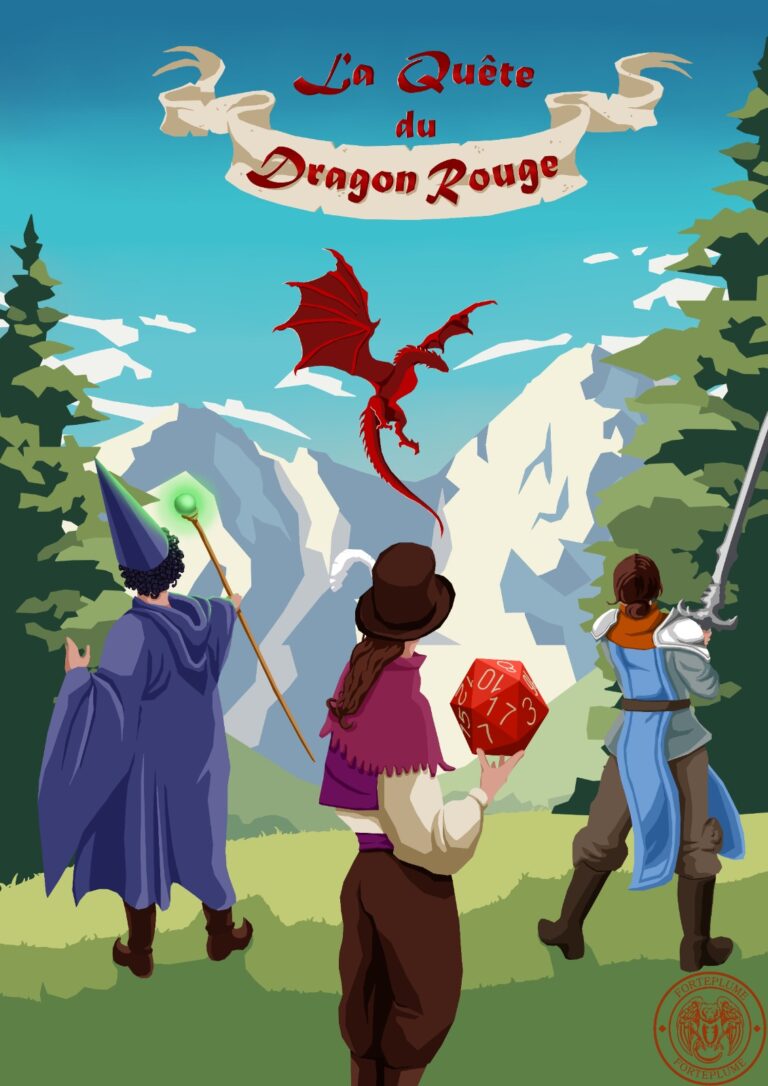 La quête du dragon rouge : Spectacle et jeux de rôle